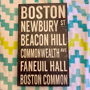 Boston attraction sign